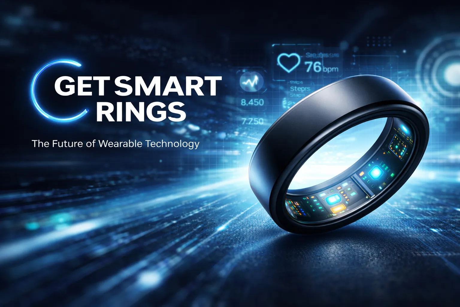 Get Smart Rings hero image (dark mode)